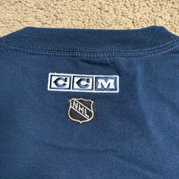 Vintage Toronto Maple Leafs CCM Y2K Hockey Men’s Sz XXL Long sleeve Shirt Blue - Picture 4 of 5